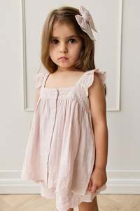 Sale: Organic Cotton Muslin Anja Top - Pale Lilac