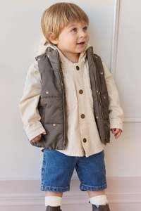 Rudi Puffer Vest - Acorn Wolf