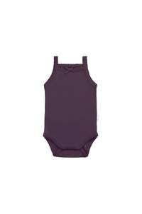 Bodysuits: Organic Cotton Bridget Singlet Bodysuit - Sugar Plum
