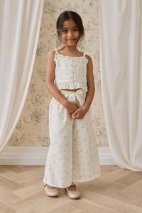Pants Leggings: Organic Cotton Cosette Pant-Justine Parchment