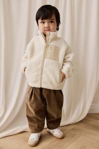 Ezra Sherpa Jacket-Natural