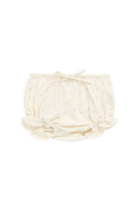 Organic Cotton Frill Bloomer - Ditsy Cherries