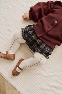 Organic Cotton Frill Bloomer - Woodland Check
