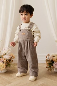 Blair Overall - Mini Pinstripe Cassava / Iroko