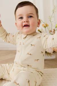 Onepieces: Organic Cotton Jude Onepiece - Play Ball Cassava