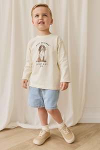 Denim Cord: Reid Denim Short - Holiday Stripe
