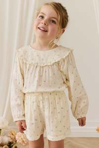 Organic Cotton Muslin Selah Short - Willow Rose