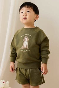 Organic Cotton Hayes Sweatshirt - Sicilian Olive Best Friends