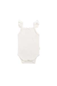 Organic Cotton Bettina Bodysuit - Milk