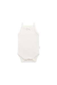 Organic Cotton Bridget Singlet Bodysuit - Milk