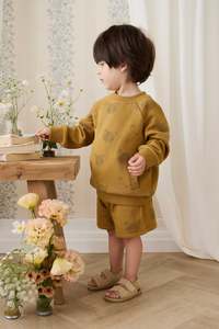 Organic Cotton Jalen Short - Buckwheat Teddy Face