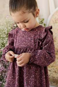 Organic Cotton Frankie Dress - Fig Floral