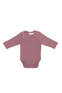 Organic Cotton Marlo Long Sleeve Bodysuit - Lillium