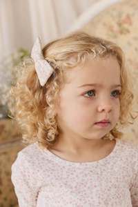 Organic Cotton Desiree Bow - Posy Milk
