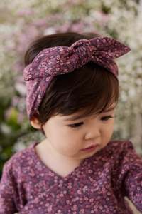 Hair Accessories: Organic Cotton Headband - Fig Floral