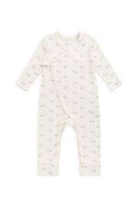 Organic Cotton Pointelle Estelle Onepiece - Molly Blue