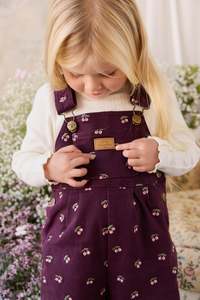 Baby Overalls: Blair Overall - Cherry Fig