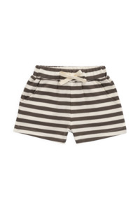 Pima Cotton Wesley Short - Essential Stripe Raku/Cloud