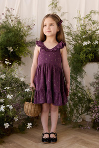 Organic Cotton Addie Dress - Dina Fig