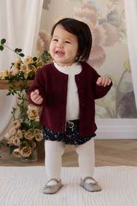 Bloomers: Organic Cotton Frill Bloomer - Huguette Graphite
