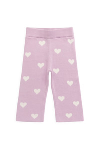 Knitwear: Kayla Pant - Kayla Heart Jacquard Orchid Dream