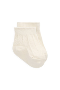 Herringbone Sock - Cloud
