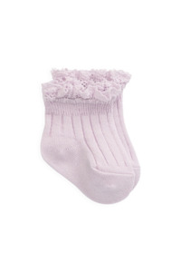 Socks Tights: Emily Ankle Sock - Popsicle
