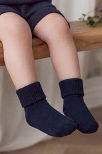 Classic Rib Sock - Navy