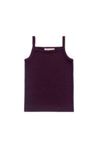 Tops: Organic Cotton Modal Laylin Singlet - Fig