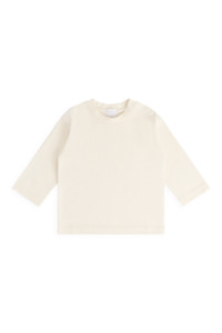 Organic Cotton Marshall Long Sleeve Top - Cloud