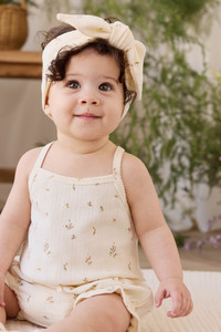 Organic Cotton Pointelle Headband - Dina Antique
