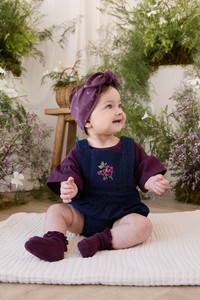 Playsuits And Rompers: Calianna Playsuit - Deep Sea Denim Orchid Rose