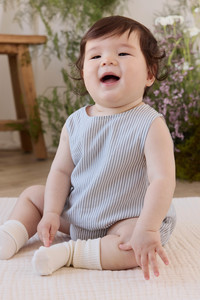 Organic Cotton Bentley Playsuit - Harbour Stripe