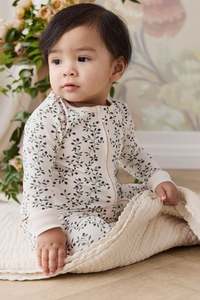 New Arrivals Baby: Organic Cotton Jude Onepiece - Mulberries