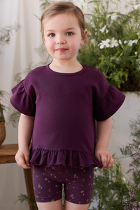 Organic Cotton Everyday Bike Short - Dina Fig
