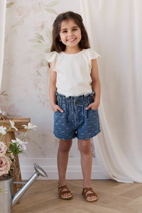Kora Short - Amour Bows Denim