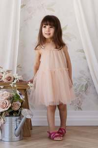Girls Dresses: Nylah Dress - French Vanilla