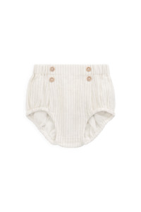 Organic Cotton Eliane Bloomer - Mini Pinstripe Cloud / Duck Egg Blue