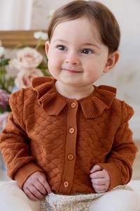Knitwear: Alison Cardigan - Dusty Ginger