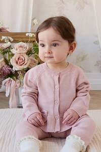 Lyla Cardigan - Shell Pink