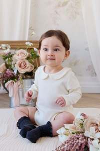 Bodysuits: Pima Cotton Wrenley Bodysuit - Parchment