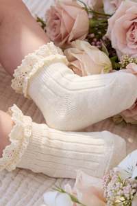 Emily Ankle Sock - Parchment