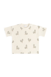 Organic Cotton Waffle Leith Tee - Racquet Tofu