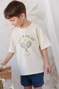 Tops: Organic Cotton Bjorn Tee - Lets Play Tofu