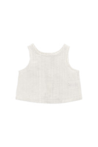 Organic Cotton Winslow Top - Mini Pinstripe Cloud / Duck Egg Blue