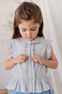 Organic Cotton Calianna Top - Harbour Stripe