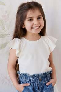 Tops: Pima Cotton Wrenley Top - Parchment