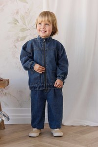 Pants Leggings: Penn Denim Pant - Classic Wash Denim