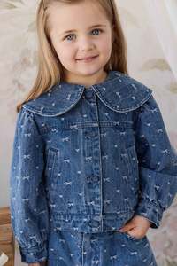 Hair Accessories: Elka Jacket - Amour Bows Denim