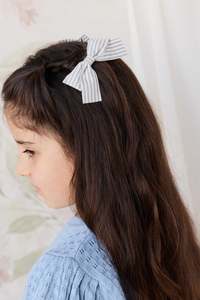 Hair Accessories: Wrenley Clip 2PK - Harbour Stripe